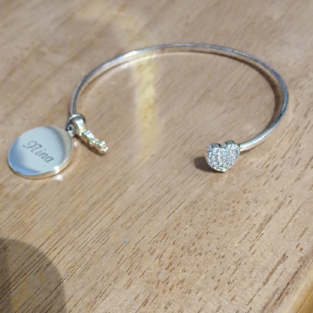 Nina Silver Heart Charm Bracelet